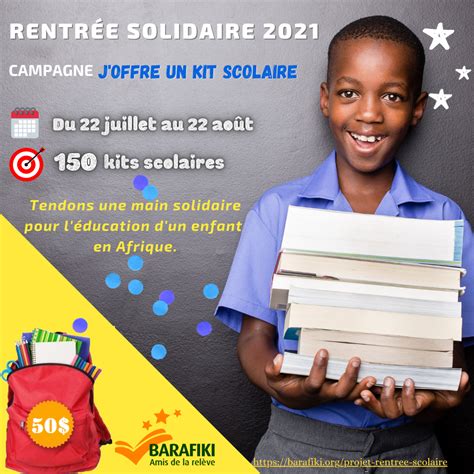 Projet Rentr E Scolaire Barafiki