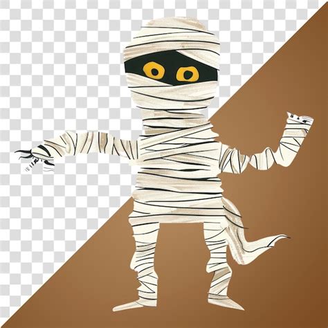 Cute Cartoon Mummy Illustration Premium AI Generated PSD