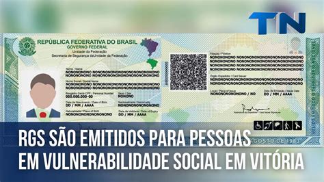 Carteiras de identidade são emitidas para pessoas em vulnerabilidade