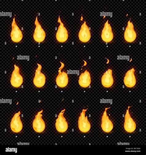 Fire Animation Flaming Flame Fiery Blaze And Animated Blazing Fire