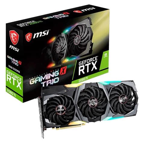 Placa De Video MSI GeForce RTX 2080 Ti GAMING X TRIO 11GB GDDR6 Deffo