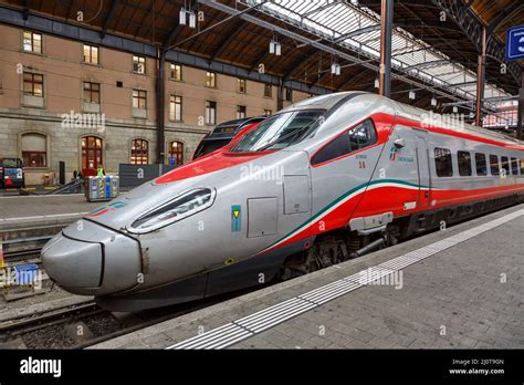 Alstom Trenitalia Etr High Speed Train At Basel Sbb Station In