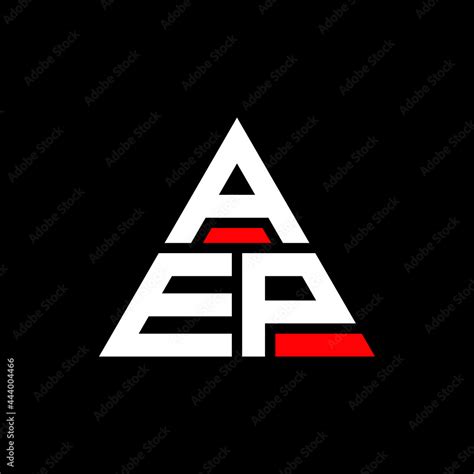 AEP triangle letter logo design with triangle shape. AEP triangle logo ...