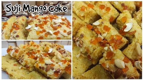 Suji Mango Cake Eggless Cake Without Butter Paper Cream Condensed