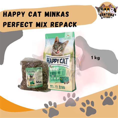 Jual Happy Cat Dry Food Minkas Perfect Mix Repack Kg Shopee Indonesia