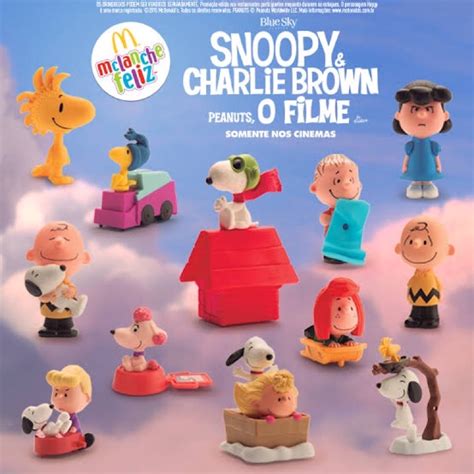 Coleção Snoopy Charlie Brown O Filme McDonalds Shopee Brasil