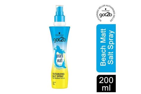 Ml Schwarzkopf Got B Beach Matt Salt Hair Spray Wowcher