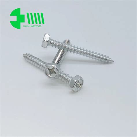 Galvanized Hex Head Pozi Drive Self Tapping Screw China Hardware And