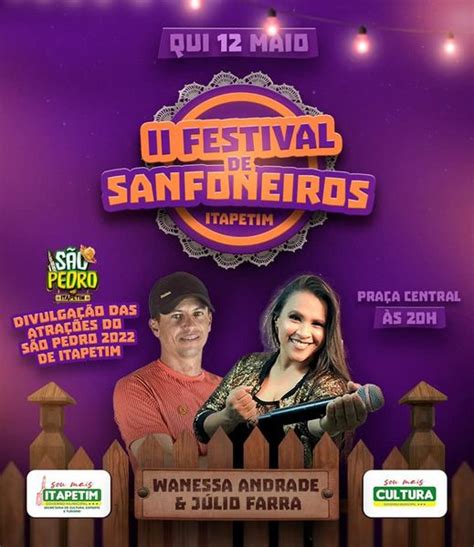 Itapetim Promove Festival De Sanfoneiros E Lan A Programa O Do S O