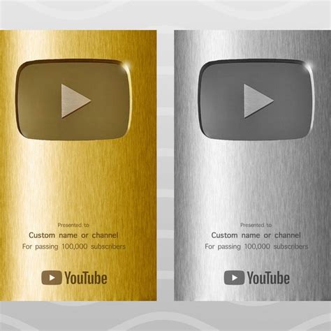 Youtube Plaque Etsy