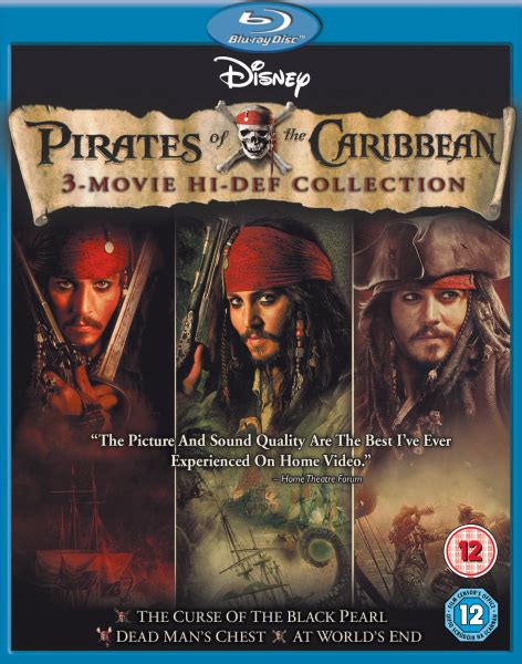 Pirates Of The Caribbean 1 - 3 Boxset Blu-ray - Zavvi UK