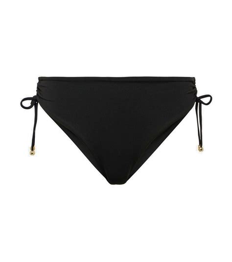 Max Mara Ruched High Rise Bikini Bottoms Max Mara