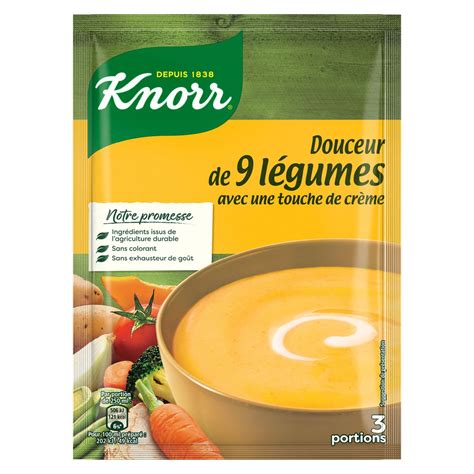 Knorr Soupe D Shydrat E Douceur De L Gumes Touche De Cr Me