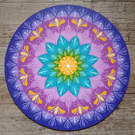 Mandala Vibracional Luz Divina Pintada A M O Cm Elo