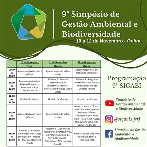 9º Simpósio de Gestão Ambiental e Biodiversidade