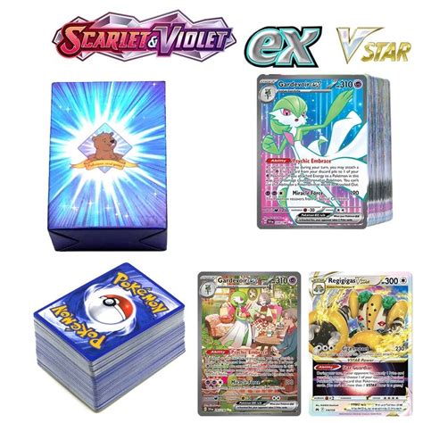 Jual Holographic Pokemon Cards Scarlet Violet New Ex Vstar Vmax Gx In