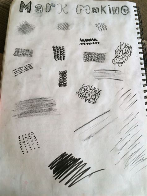 mark making sketch book mark making marks