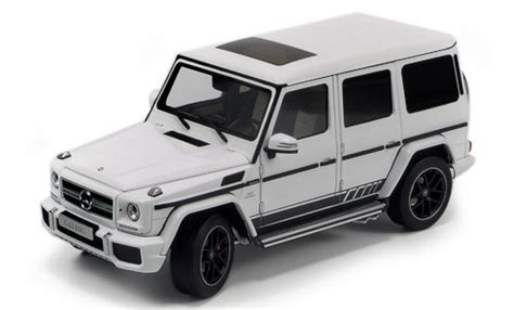 Miniature Mercedes Classe G 118 Almost Real Amg G 63 W463 463 Edition Blanche 2015 Voiture