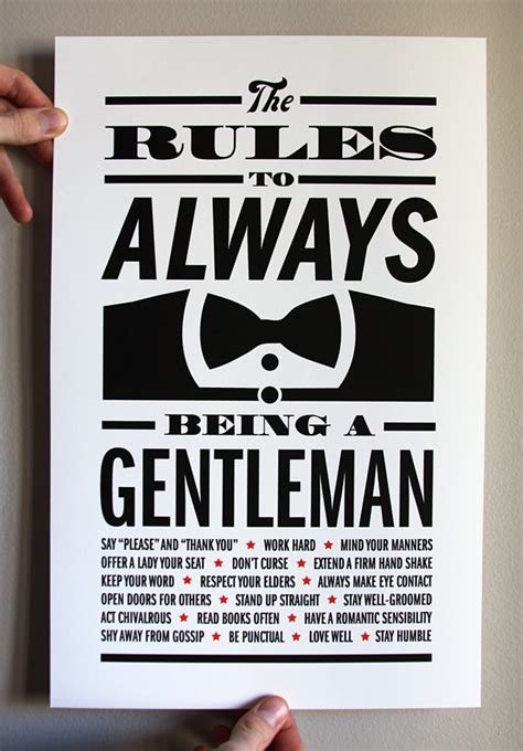 Rules Of A Gentleman