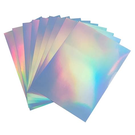 Buy Sheets X Inches Printable Holographic Vinyl Sticker Paper