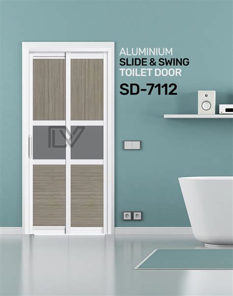 Aluminium Slide And Swing Toilet Door Sd Toilet Door Design