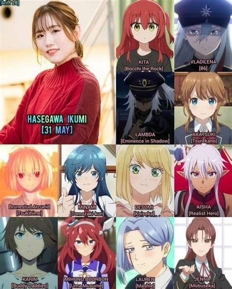 Feliz Cumplea Os A Hasegawa Ikumi Ella Es Quien Da Vida A Mi Voz En