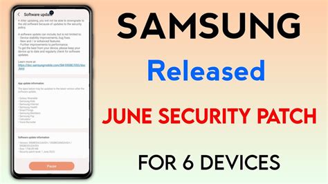 Samsung Released June Security Patch Update For Devices A A S