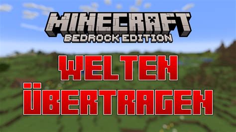 MINECRAFT Bedrock Spielstand Welten ÜBERTRAGEN Tutorial SABO YouTube