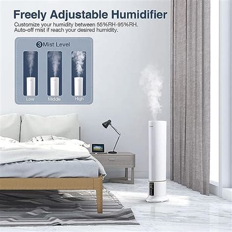 Grelife L Large Humidifiers For Bedroom Large Room Ultrasonic Cool