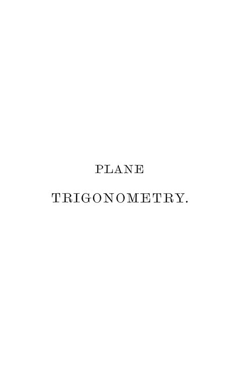 Solution Sl Loney Plane Trigonometry Studypool