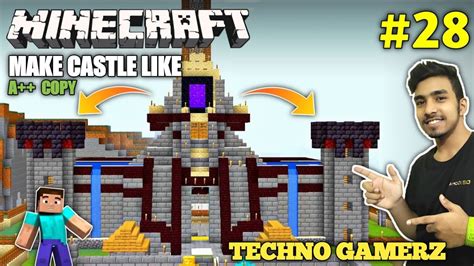 How To Make Castle Like Techno Gamerz In Minecraft Tg Army Part