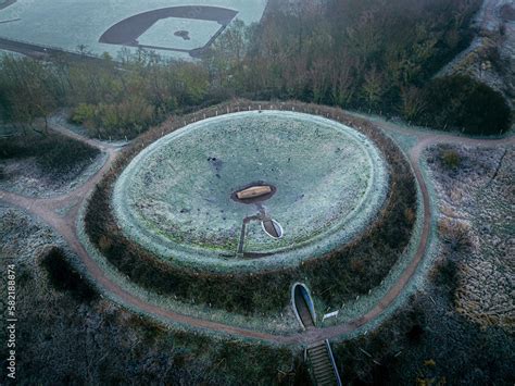 The Celestial Vault - An open artificial crater in the Dunes of Kijkduin, The Hague. Stock Photo ...