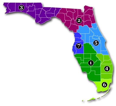 FDOT District Map Printable