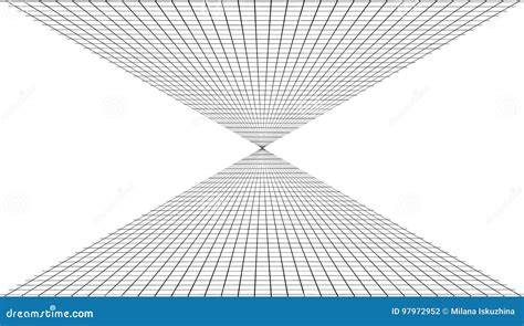 Abstract Background With A Perspective Grid Stock Vector