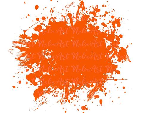 Background Paint Splatter Orange Splash Background - Etsy