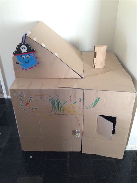 Cardboard Cubby House Let Them Decorate Toddler Activities