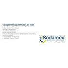 Rodajas Rodamex Pulg Fija Rueda De Hule Vulcanizado Meses Sin