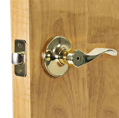 Ultra Security Privacy Lock With Wave Levers Polished Brass 749694843400 Ebay