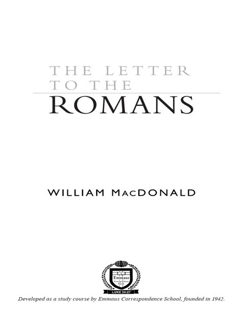 Romans Pdf Epistle To The Romans Justification Theology