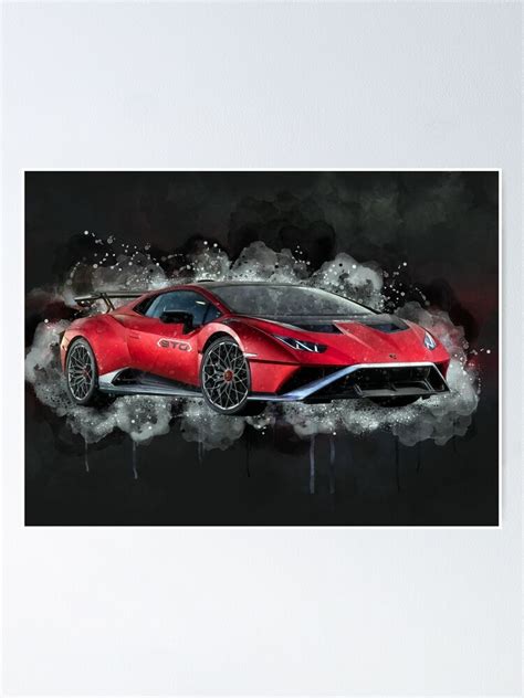 Lamborghini Huracan Sto Poster For Sale By Coolmathposters Redbubble