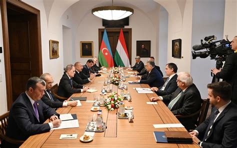 President Ilham Aliyev Hungarian Prime Minister Viktor Orban Hold