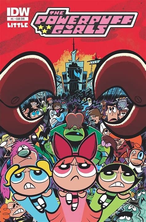 Idw Power Puff Girls Retro Poster Powerpuff Girls Cartoon