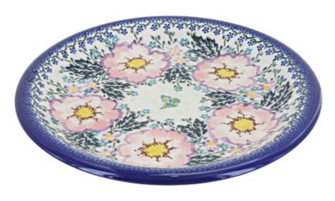 Blue Rose Polish Pottery Apple Blossom Dinner Plate Frys Food Stores