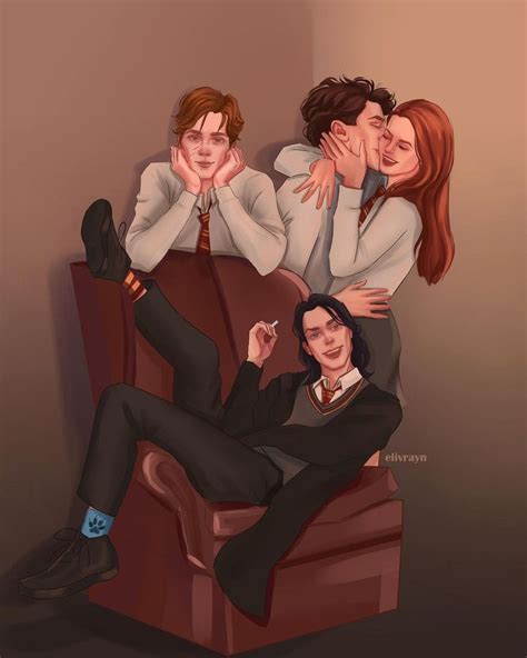 Elivrayn On Instagram Remus James Lily And Sirius Harrypotter