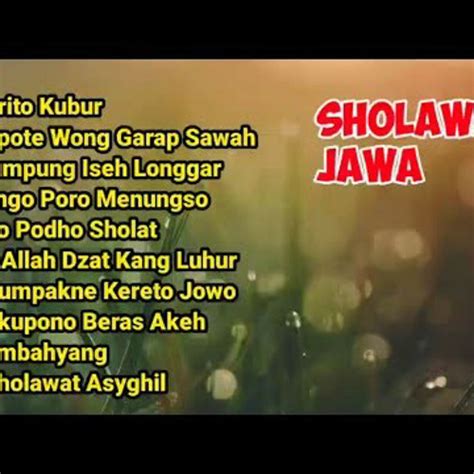 Listen to playlists featuring Pengantar Tidur Tembang Sholawat JAWA ...