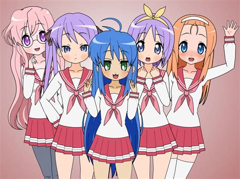 Lucky Star Girls By James1hud On Deviantart