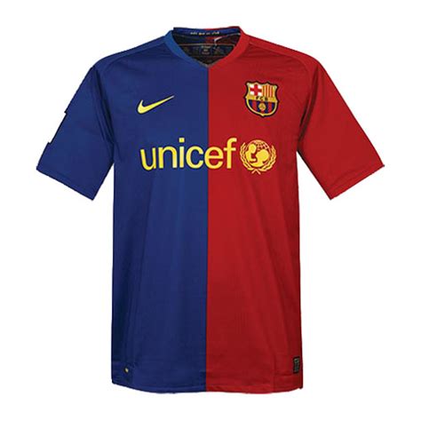 08 09 BARCELONA HOME RETRO JERSEY Soccer777