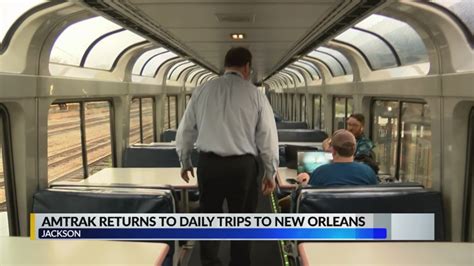 Amtrak Is Back New Orleans Route Re Opens Wjtv