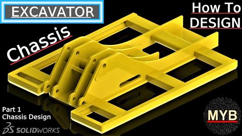 Designing An Excavator Chassis In Solidworks Youtube