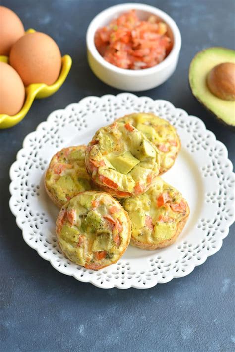 Tex-Mex Avocado Egg Muffins {Low Carb, Paleo, Low Cal, GF} - Skinny ...